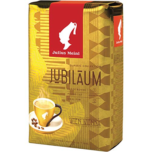 Julius MEINL Kaffee JUBILÄUM, ganze Bohnen, 5 Packungen mit jeweils 500 g, gesamt 2.5 KG