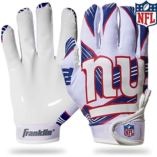 Franklin Sports NFL New York Giants Youth Receiver Handschuhe, Weiß, Größe M