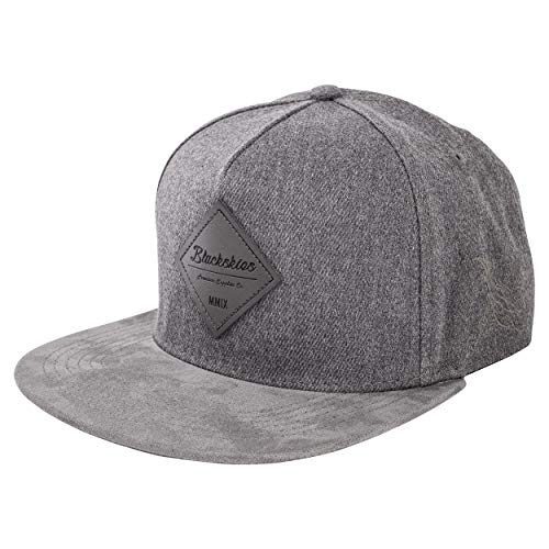Blackskies Port Angeles Snapback Cap | Damen Herren Baseball Mütze Kappe Kunst-Wildleder Schirm - Grau