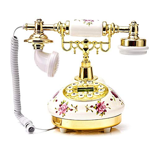 greatdaily Antikes Telefon Alte Mode Nostalgie Telefon| Retro Desktop Klassisch Keramik Telefon Für Sterne Hotel, Kunstgalerie, Hause,Büro, Luxus Haus Decor