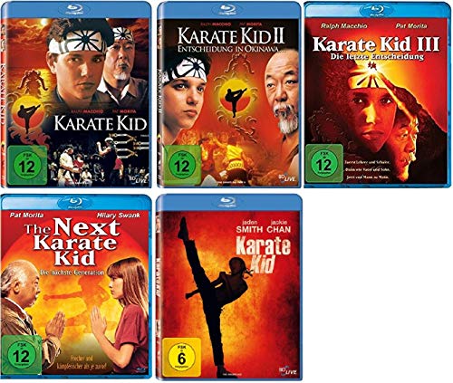 Karate Kid Teil 1-3 + The Next Karate Kid + Karate Kid 2010 / 5 Filme [Blu-ray Set]