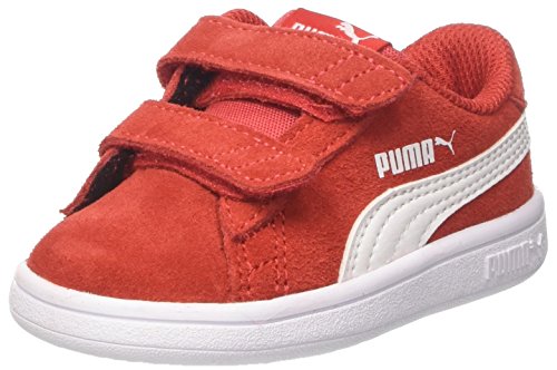 PUMA Unisex Baby Puma Smash V2 Sd V Inf Sneaker, Rot High Risk Red Puma White, 23 EU