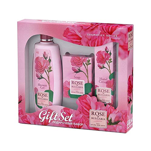BioFresh Geschenk - Pakete Rose of Bulgaria: Duschgel 330 ml, Handcreme 75ml und rosa Seife 100gr.
