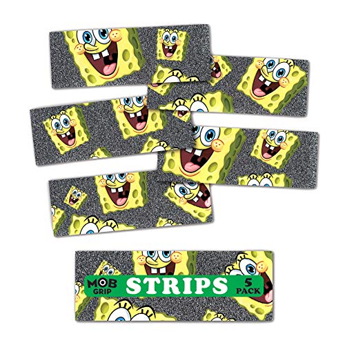 MOB GRIP x Spongebob Squarepants Skateboard Griptape Head Grip Strips 5er Pack