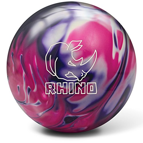 Brunswick Bowlingball RHINO div Farben und Größen (Purple/Pink/White Pearl, 10 Lbs)