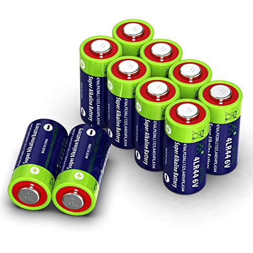 10 Stück 4LR44 6V Quecksilberfreie Alkaline Batterien PX28, 4G13, 476A, L1325, A544, A4034PX für Fernbedienung, Roter Laser, Bellen zu Stoppen, Schönheit