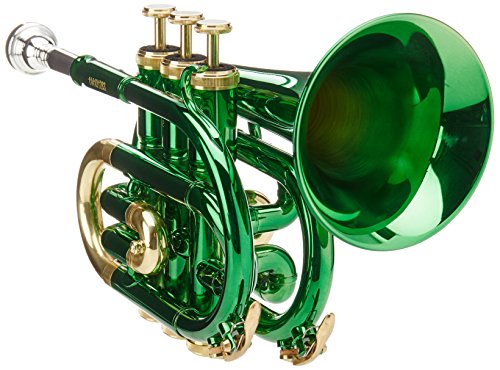 Roy Benson RB701008 Bb Taschen-Trompete MOD.PT-101E grün lackiert, inkl. Etui