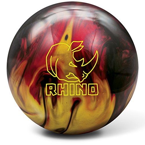 Brunswick Bowlingball RHINO div Farben und Größen (Red/Black/Gold Pearl, 10 Lbs)