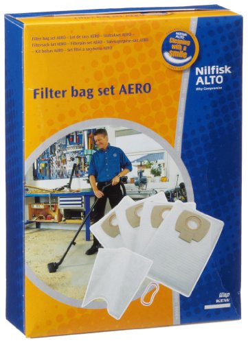 Nilfisk Vlies Filtersäcke (5 Stück, Zubehör für Industriesauger, für die Modelle AERO) 302004000