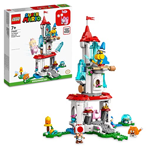 LEGO 71407 Super Mario Katzen-Peach-Anzug und Eisturm – Erweiterungsset, baubares Spielzeug zum kombinieren mit Mario, Luigi oder Peach Starterset