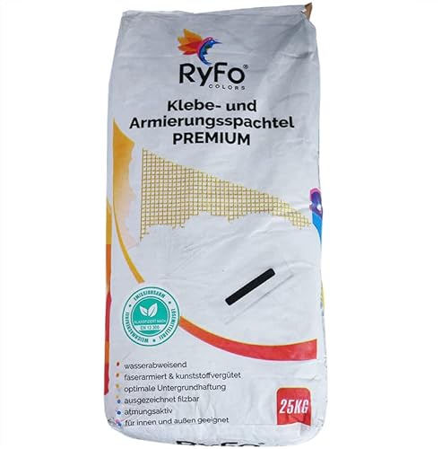 RyFo Colors WDVS Klebe- und Armierungsspachtel Premium Weiß 25kg - Klebespachtel, Armierungsmörtel, universelle Armierung für EPS VWS