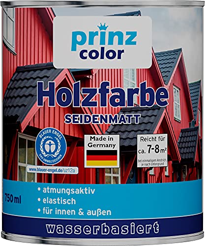 Premium Holzfarbe Holzlack Farbe für Holz Landhausfarbe Weiß 0,75l