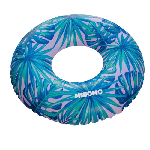 Misomo Extra Großer Aufblasbarer Schwimmring, Luftmatratze für Pool Party, Pool Spielzeug, Luxury Float, Tulum Edition
