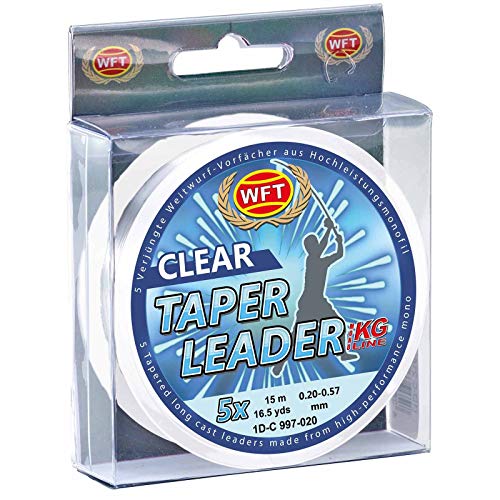 WFT Taper Leader 0,35-0,57 Clear 5x15m