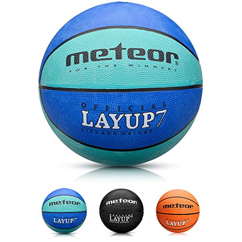 meteor® Layup Kinder Mini Basketball Größe #5 ideal auf die Jugend Kinderhände von 4-8 Jährigen abgestimmt idealer Basketball für Ausbildung weicher Basketball mit griffiger Oberfläche