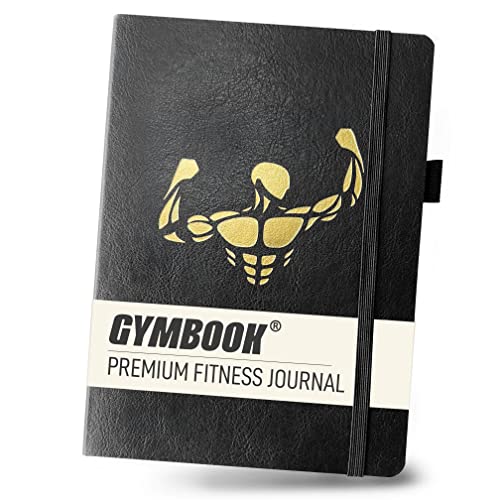 GYMBOOK® Premium Workout Journal - Ideales Trainingstagebuch für mehr Fortschritt. Hochwertiges Fitness Notizbuch & Logbuch für Frauen & Männer. DIN A5