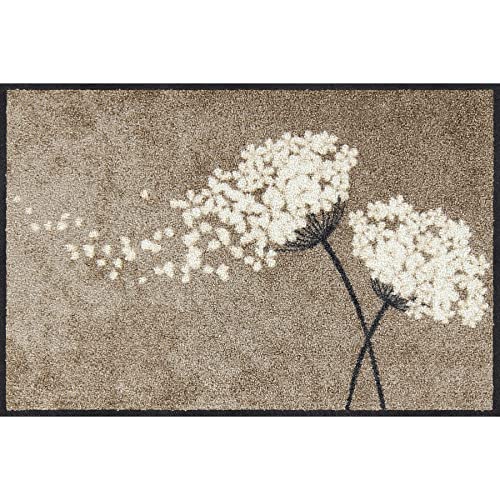 Salonloewe Wishful Blossom waschbar 050 x 075 cm Fußabtreter innen und außen Schmutzfangmatte Türmatte Blumen-Design