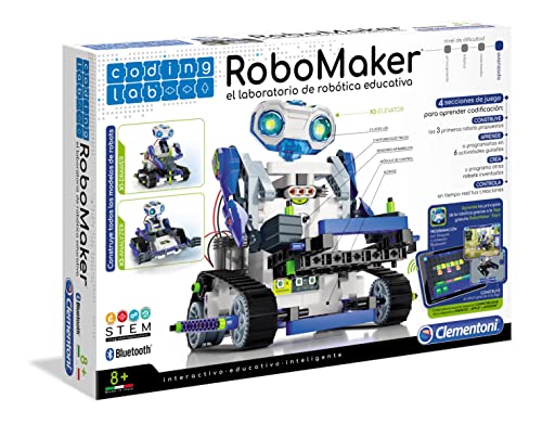 Galileo Robotics – Coding Lab RoboMaker Starter, edukatives Robotik-Labor, elektronisches Lernspiel zum Programmieren, ideal als Geschenk, Spielzeug für Kinder ab 8 Jahren von Clementoni 59122