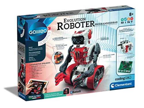 Galileo Robotics – Evolution Roboter, Robotik für kleine Ingenieure, Einstieg in die Elektronik, High-Tech für Schulkinder, Spielzeug für Kinder ab 8 Jahren von Clementoni 59031