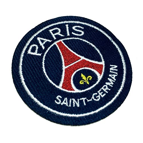 TIFR007T Aufnäher Paris Saint Germain, PSG, Fußball-Motiv, bestickt, zum Aufbügeln oder Aufnähen, Größe 8 x 8 cm