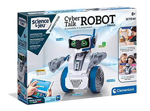 Clementoni 52415 Wissenschaft und Robotics – Cyber Talk Roboter – Kinderroboter – pädagogisches und wissenschaftliches Spiel – STEM ab 8 Jahren