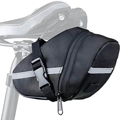 Retoo Fahrrad Satteltasche, Fahrradsitz Tasche für MTB, Rennrad, e-Bike mit Klett-Befestigung, Rahmentasche, Fahrrad Zubehör, Fahrradkoffer, Fahrradsatteltaschen, Satteltaschen, Sitztaschen