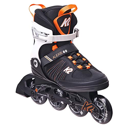 K2 Inline Skates ALEXIS 80 Für Damen Mit K2 Softboot, Black - Orange, 30E0874