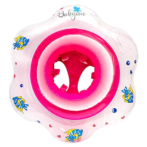 Babyino Baby Schwimmring (Pink) 6 bis 36 Monate bis 15kg
